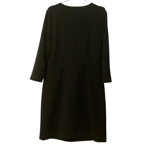 Boden Black Ellen V-Neck Ottoman Dress - Picture 3 of 5